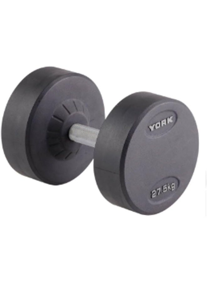 York DZLG11 27.5 kg Round Rubber Coated Dumbbell
