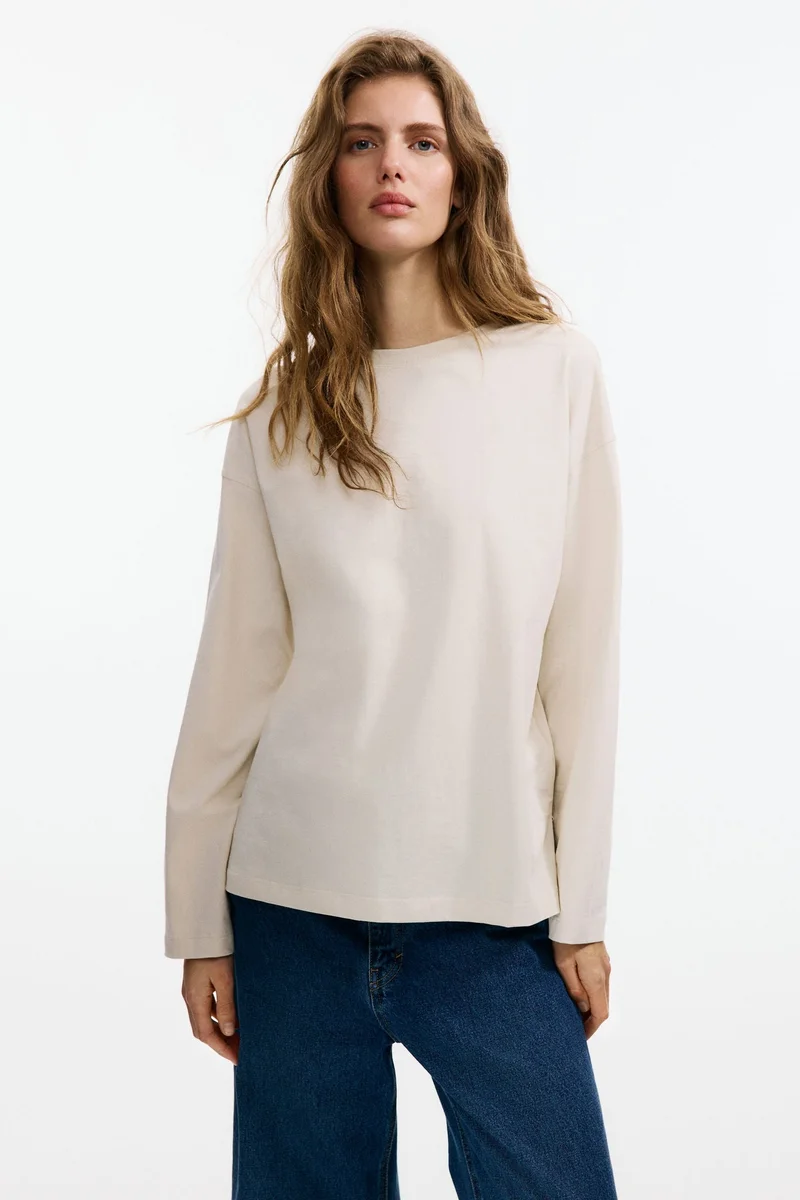 H&M Long-sleeved cotton top
