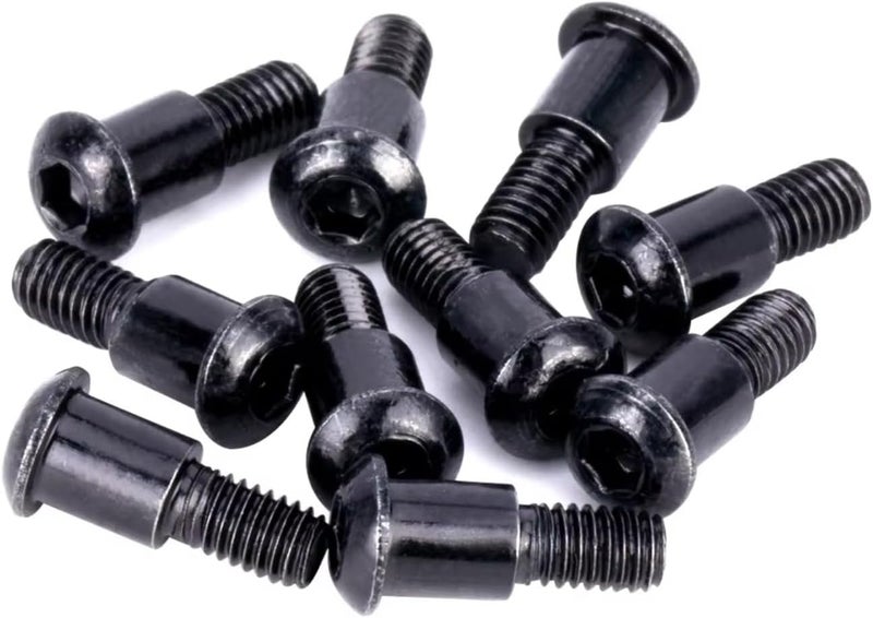 قطع غيار لتعديلات الريكارد (RC Modifications Spare) متوافق�� مع نظام “Axial” لسيارات الريكارد من طراز SCX10 وCapra F9 (نسخة 1/10)، تشمل 10 قطع من مسامير كتفية برأس دائري (Hex Buttonhead Shoulder Screws). - Image 2