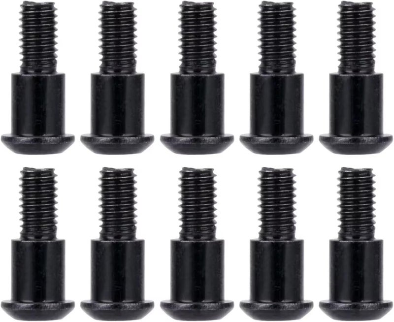 قطع غيار لتعديلات الريكارد (RC Modifications Spare) متوافق�� مع نظام “Axial” لسيارات الريكارد من طراز SCX10 وCapra F9 (نسخة 1/10)، تشمل 10 قطع من مسامير كتفية برأس دائري (Hex Buttonhead Shoulder Screws). - Image 1