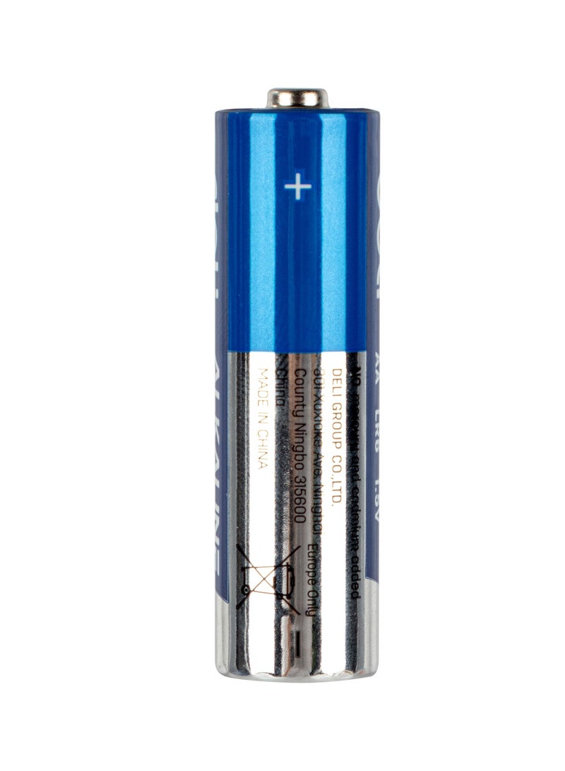 Deli Alkaline AA Batteries -Pack of 2, 30% Longer Lasting - Image 4