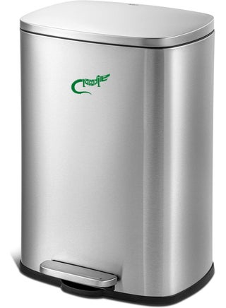 CROCODILE تمساح Stainless Steel Dustbin, Soft-Close Lid & Durable Foot Pedal, Smudge-Resistant Dustbin, 5 Liter/1.3 Gallon Capacity, 2 Years Warranty - pzsku/Z3043850A16F44DA151A1Z/45/_/1733860573/1ba801cd-5243-4896-992e-d3398830237b