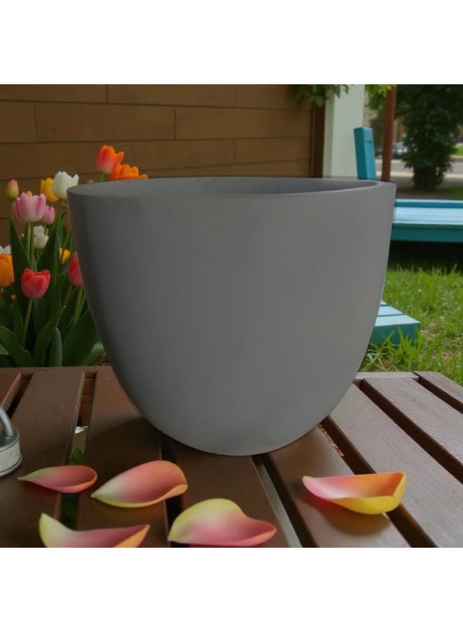 color zone pottery Indoor and outdoor balcony pots. Durable and strong structure, ideal for your large plants. Prevents discoloration and cracking caused by exposure to sunlight. Fiber - Image 2