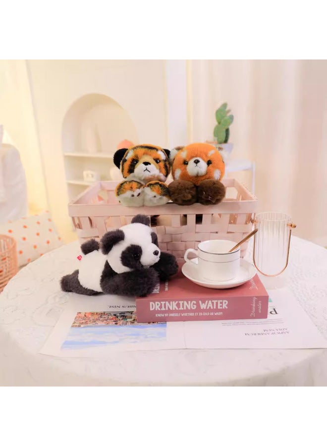 Zoo Snap Ring Bracelet Little Raccoon Giraffe Snap Ring Little Panda Plush Doll Children's Toy Gift-Specifications:23cm-Color:Panda  - Image 5
