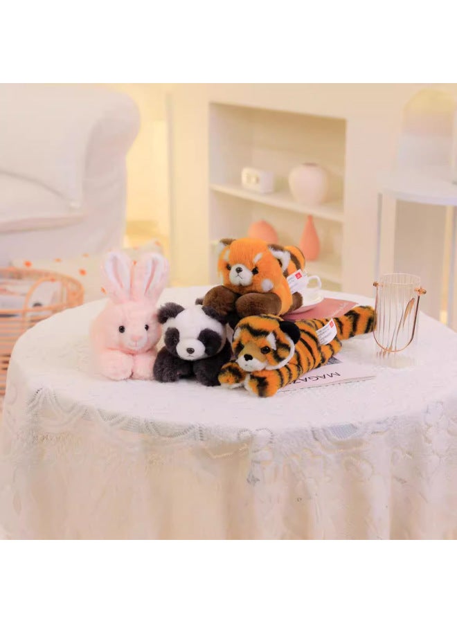 Zoo Snap Ring Bracelet Little Raccoon Giraffe Snap Ring Little Panda Plush Doll Children's Toy Gift-Specifications:23cm-Color:Panda  - Image 2