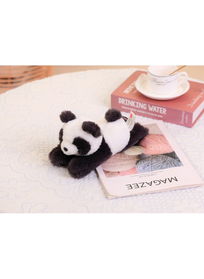 Zoo Snap Ring Bracelet Little Raccoon Giraffe Snap Ring Little Panda Plush Doll Children's Toy Gift-Specifications:23cm-Color:Panda  - Image 1