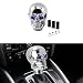 ASUBHA Skull Shifter Knob Personalized Skull Shifter Head with Adjustable LED Double Eyelet Decorations Gear Knob Head Universal Car Interior Accessories Fit Most Manual Automatic Car Truck SUV - Image 2