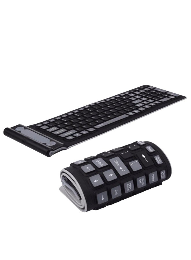 EBMINI New Wireless Silicone Folding Silent Waterproof Soft Keyboard - Image 2