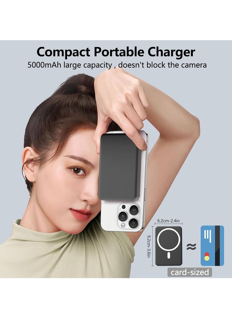 Generic - Magnetic Power Bank 20W Fast Charge, 17 Hours Battery Backup Wireless External Battery magsafe Powerbank, Portable Charger For iphone 14 13 12 mini pro - Image 1