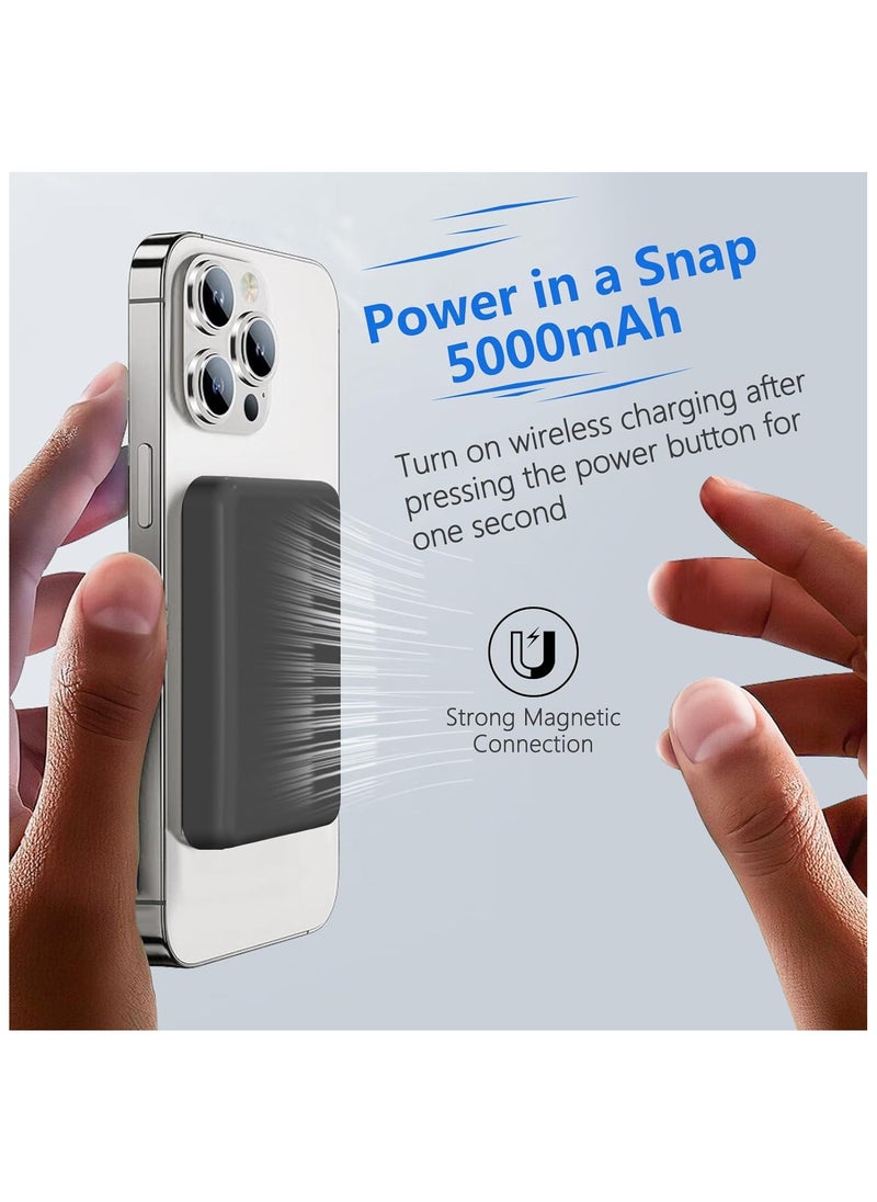 Generic - Magnetic Power Bank 20W Fast Charge, 17 Hours Battery Backup Wireless External Battery magsafe Powerbank, Portable Charger For iphone 14 13 12 mini pro - Image 1