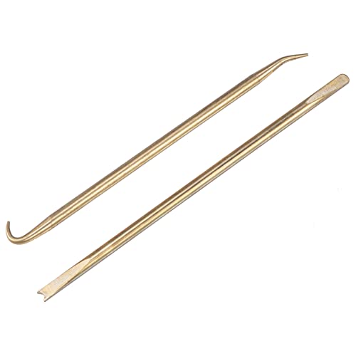 Easily O Ring Tool Set Pick -and Hook, Hand Tools, Useful as Removing Small Fuses, Oil Seal Gaskets, Springs and Wire plugs, Brass Material for Extended Tool Life - Image 1