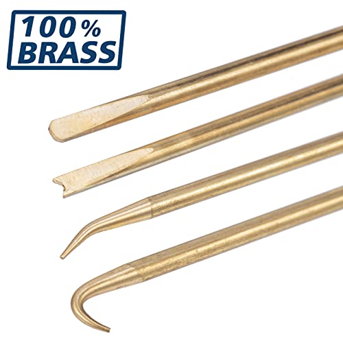 Easily O Ring Tool Set Pick -and Hook, Hand Tools, Useful as Removing Small Fuses, Oil Seal Gaskets, Springs and Wire plugs, Brass Material for Extended Tool Life - Image 3