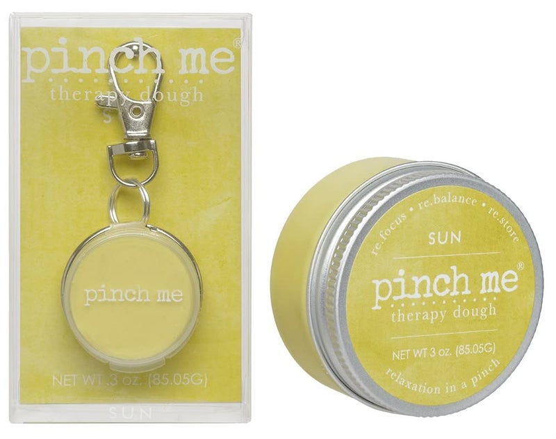 Pinch Me Therapy Dough Locket Combo - Holistic Aromatherapy Stress Relieving Putty - .3oz Clip-On Locket Scent + 3oz Dough Sun - Image 1