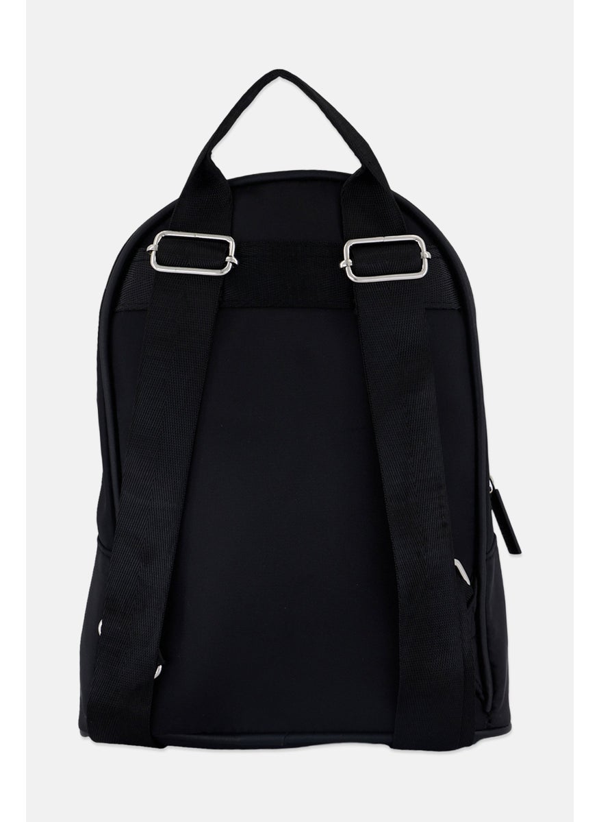 NAUTICA Women Brand Logo Mini Backpack 29 H x 20 L x 12 W Cm, Black  - Image 2