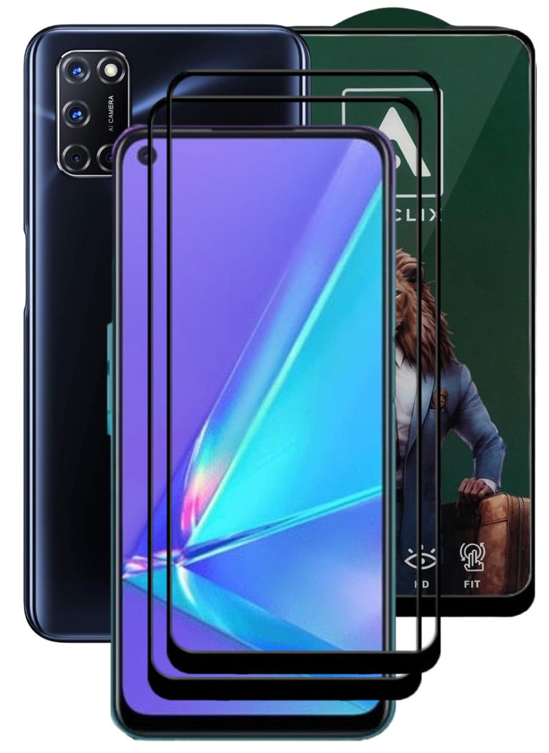 ACLIX 2 Pieces Antistatic ESD Dustproof Premium Quality High Definition Tempered Glass Screen Protector Designed For Oppo A92 - Image 1