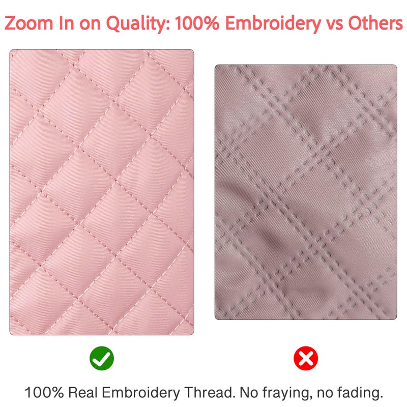 CLOUDWINGS Gifts for Women Girls Initial Travel Duffle Bag Quilted Weekender Carry-On Overnight with Cosmetic Bag, Gym Bag with Shoe Compartment Personalized Bag, Pink A - Image 2