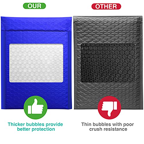 Metronic Bubble Mailers 6x10 25 Pack Usable Size 6x9" Royal Blue Bubble Mailers Waterproof Padded Envelopes Self-Seal Cushioning Bubble Envelopes for Packaging, Mailing, Shipping, Bulk #0 - Image 4
