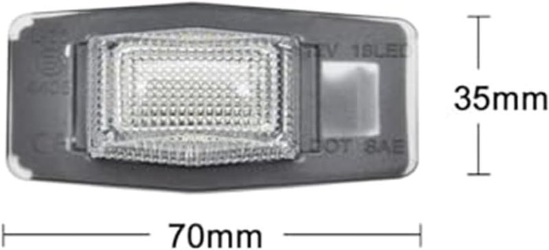Wivplex 2Pcs White License Plate Light - Image 4