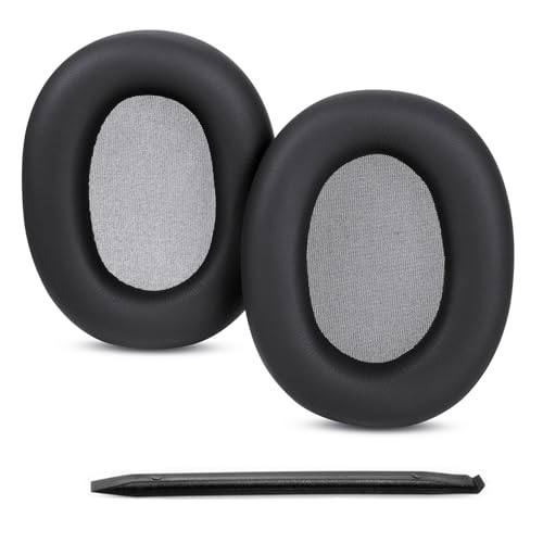 YDYBZB WH-1000XM6 Earpads Cushions Replacement Compatible with Sony WH-1000XM6 (WH1000XM6) Wireless Noise Canceling Headphones Protein Leather Ear Pads with High-Density Noise Isolation Foam Black - Image 1