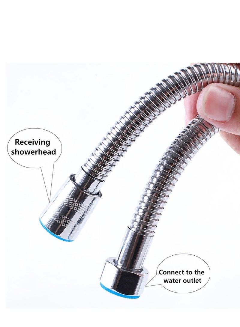 Beautiful Stainless Steel Shower Hose, Showerhead Hose, Explosion-Proof Showerhead, 1.5-Meter Electroplated Metal Hose For Water Pipes - Image 4