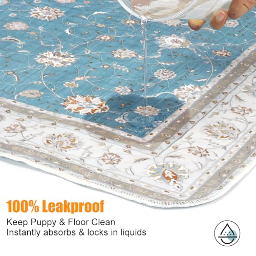 Deamoser 26"x40" 2 Pack Washable Pee Pads for Dogs, Rabbits & Hamsters - Reusable Puppy Pads Super Absorbent Waterproof Non-Slip Potty Pads for Crate, Couch, Car, Whelping & Playpen Liners - Image 4