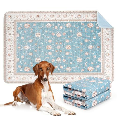 Deamoser 26"x40" 2 Pack Washable Pee Pads for Dogs, Rabbits & Hamsters - Reusable Puppy Pads Super Absorbent Waterproof Non-Slip Potty Pads for Crate, Couch, Car, Whelping & Playpen Liners - Image 1