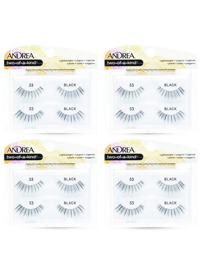 Andrea Two Of A Kind False Lashes 53 Black, 4 Pack - Image 2