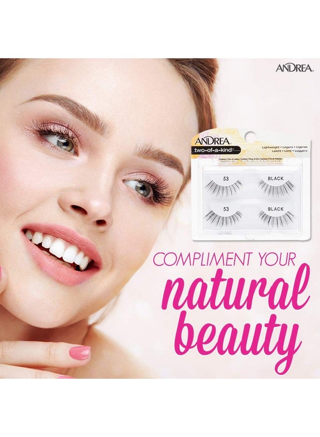 Andrea Two Of A Kind False Lashes 53 Black, 4 Pack - Image 3