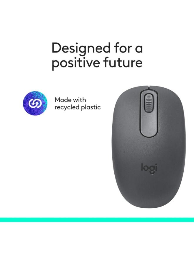 Logitech M196 Bluetooth Wireless Mouse, Compact and Portable Mouse for Laptops, Tablets and More, 12-Month Battery, Smooth Tracking, Compatible With PC and Mac, Windows and macOS | Graphite - Image 5