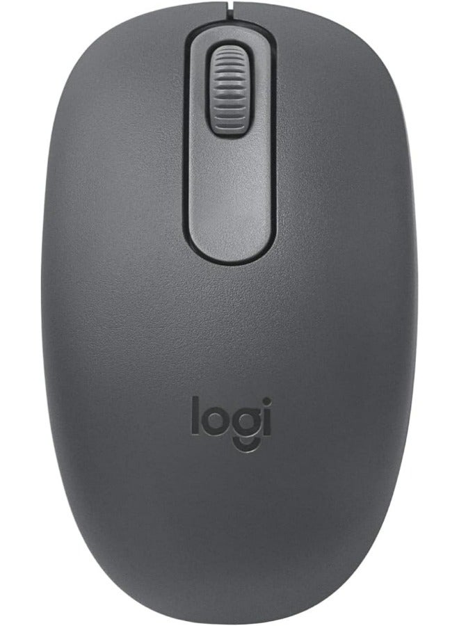 Logitech M196 Bluetooth Wireless Mouse, Compact and Portable Mouse for Laptops, Tablets and More, 12-Month Battery, Smooth Tracking, Compatible With PC and Mac, Windows and macOS | Graphite - Image 1