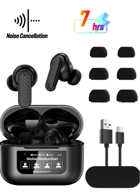 True Wireless Noise Cancelling Earbuds with 144 Language Online Translator Earbuds via App, Bluetooth Headphones Smart Case And Ambient