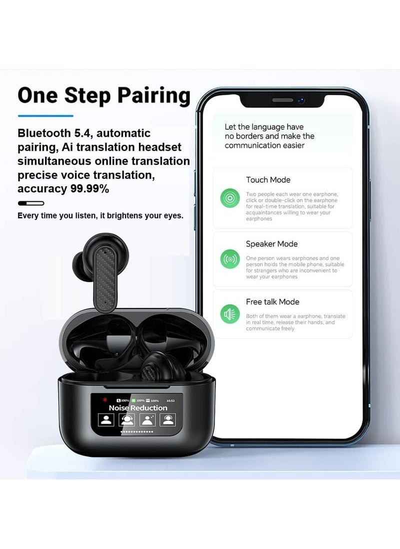 True Wireless Noise Cancelling Earbuds with 144 Language Online Translator Earbuds via App, Bluetooth Headphones Smart Case And Ambient - pzsku/Z30444D10802EDAAB1148Z/45/_/1736834586/771383df-b25f-44dd-97d1-b8ec6c3852db