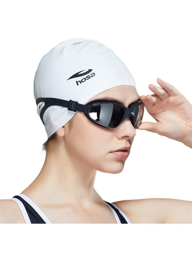 Hosa Swimming Goggles, Professional High-Definition Waterproof Anti-Fog Large Frame Coated Swimming Glasses For Men And Women, Myopia Swimming Goggles, Black, 450° - Image 3
