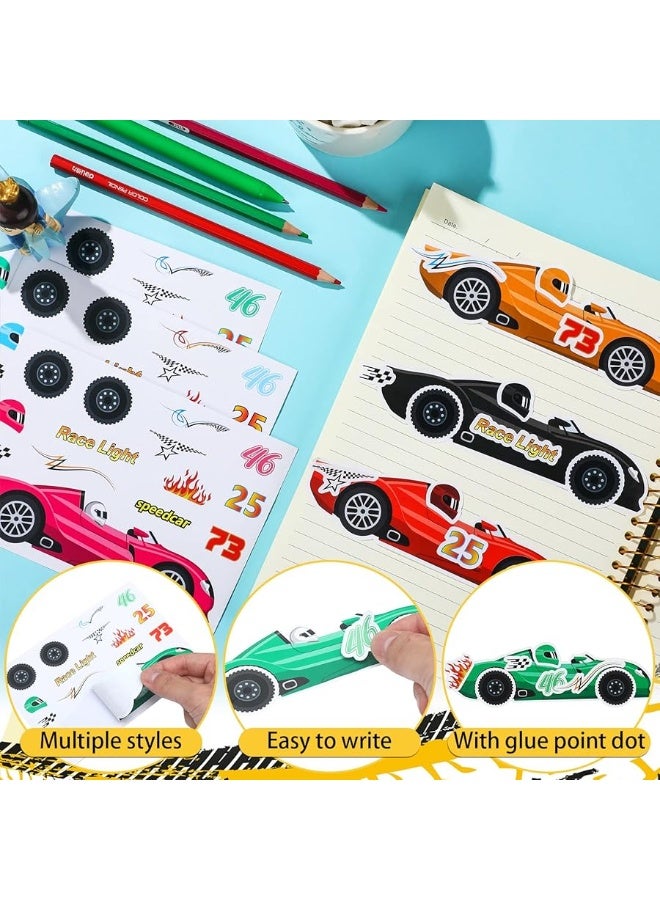 Geyee 36 Sheets Car Stickers for Your Kids Make Your Own Stickers Car Themed Birthday Party Decor Car Racing Gifts Party Favor Supply Reward Educational Toy Art Craft(Race Car) - Image 1