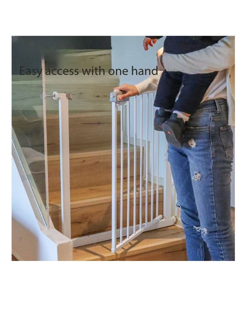 Auto Close Safety Baby Gate, Extra Wide Child Gate,Safety Gate for Doors and Stairs,Safety Door Fence, Stair Gate for Kids Toddlers, Doorway Stairway Guardrail, Kitchen Entrance Barrier for Pet Dog (Gate+20CM Extension) - pzsku/Z30449B39F31D9A975D1AZ/45/_/1733977344/40f9e0b2-6a8b-432b-8df1-b6bf82e01b78