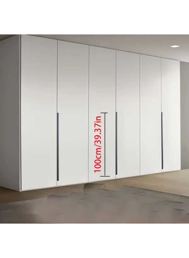 Grizzly 2pcs Heavy Duty Cabinet Handles Modern Minimalist Pulls Durable Aluminum Alloy Wardrobe Door Handles - Image 4