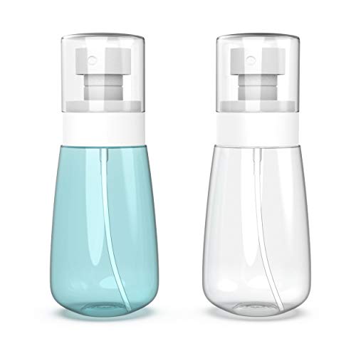 RELANOR Pack 2 Small Spray Bottle Travel Size 2oz/60ml - Fine Mist Mini Empty Spray Bottles - Leak Proof - for Toners, Face & Hair Mist - Image 1