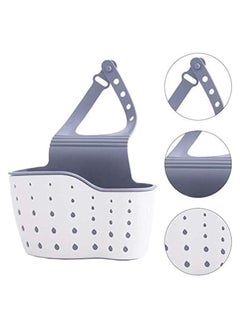 MIRFA Kitchen Sink Shelf Organizer - Sink Caddy Soap And Sponge Holder Drying Rack (Cream)  - Image 1