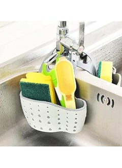 MIRFA Kitchen Sink Shelf Organizer - Sink Caddy Soap And Sponge Holder Drying Rack (Cream)  - Image 2