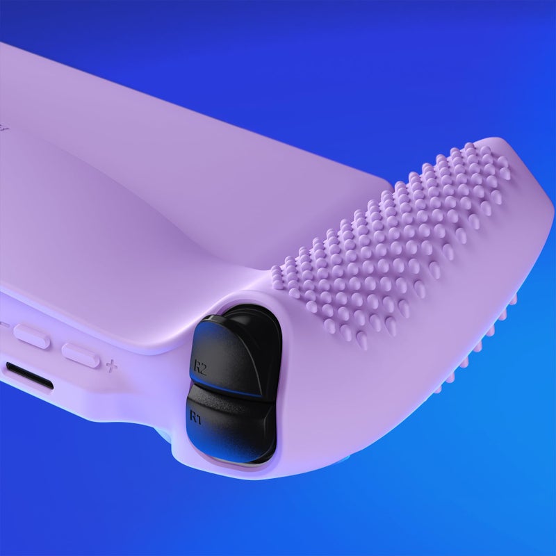 PlayVital Design for PS Portal Silicone Protective Case with Thumb Grips â€“ Enhanced Grip Comfort | Anti-Slip 3D Studded Design | Full Protection Mauve Purple - Image 4