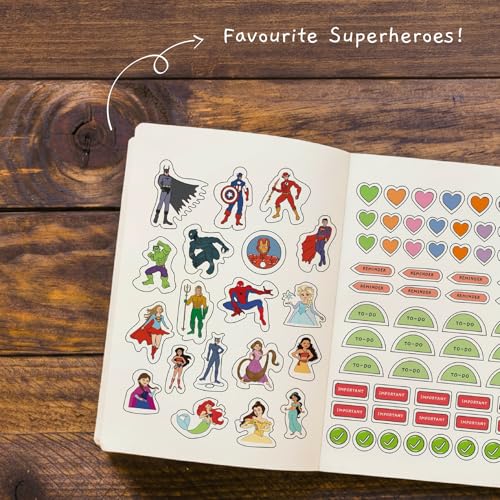 The Journal Lab - Sticker Book for Kids | 500 + Cute Stickers to Decorate Your Pages | Orange Book - Image 5