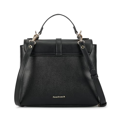 Fastrack Mini Vibe Satchel for Women| Small Faux Leather Satchel with Buckle & Button Lock | Crossbody or Top Handle Options | 3.95L Stylish Handbag for Everyday Adventures | Small Satchel Bag for Girls and Women - Image 5