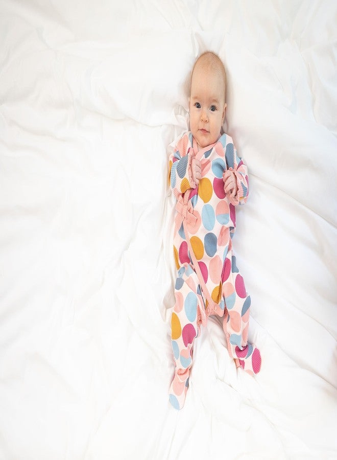 Mud Pie Baby Girl Polka Dot Sleeper, Pink, 6-9 Months - Image 4