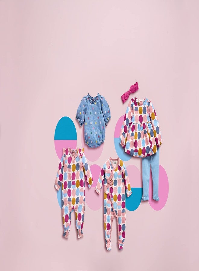 Mud Pie Baby Girl Polka Dot Sleeper, Pink, 6-9 Months - Image 2