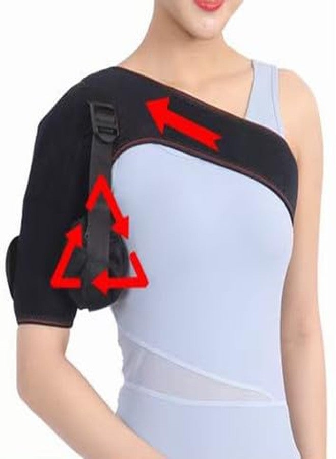 RousuCare Shoulder Support Brace Neoprene Compression Shoulder Wrap with Inflatable Air Bag for Rotator Cuff, Joint Pain Relief Arm Immobilizer Wrap, Dislocated Sholder, Stroke Recovery (free size) - Image 4