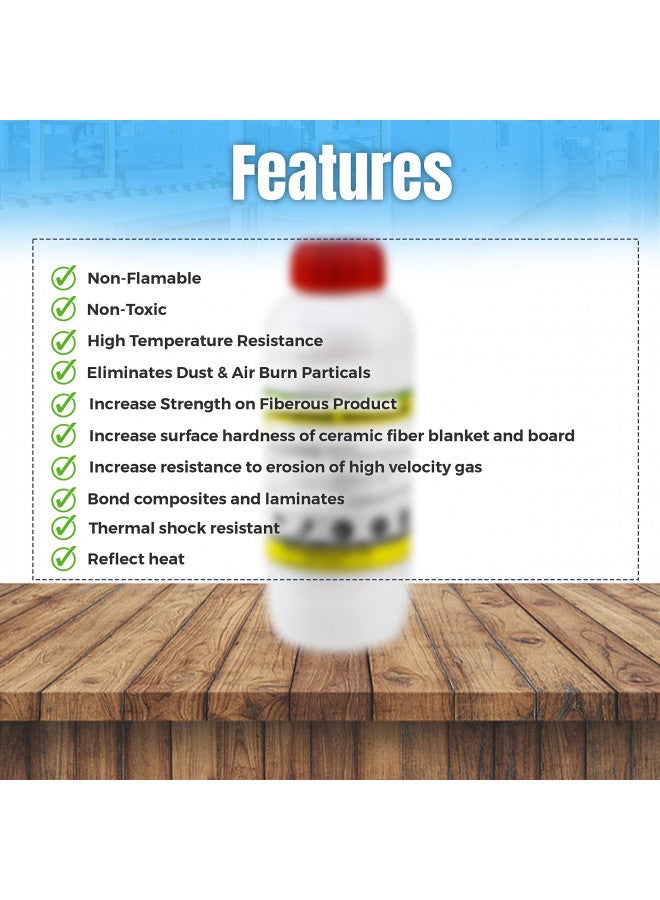 SIMOND STORE Colloidal Silica Rigidizer - Coating for Refractory Ceramic Fiber Products - 1 Quart (40 Oz Approx.) - Image 3