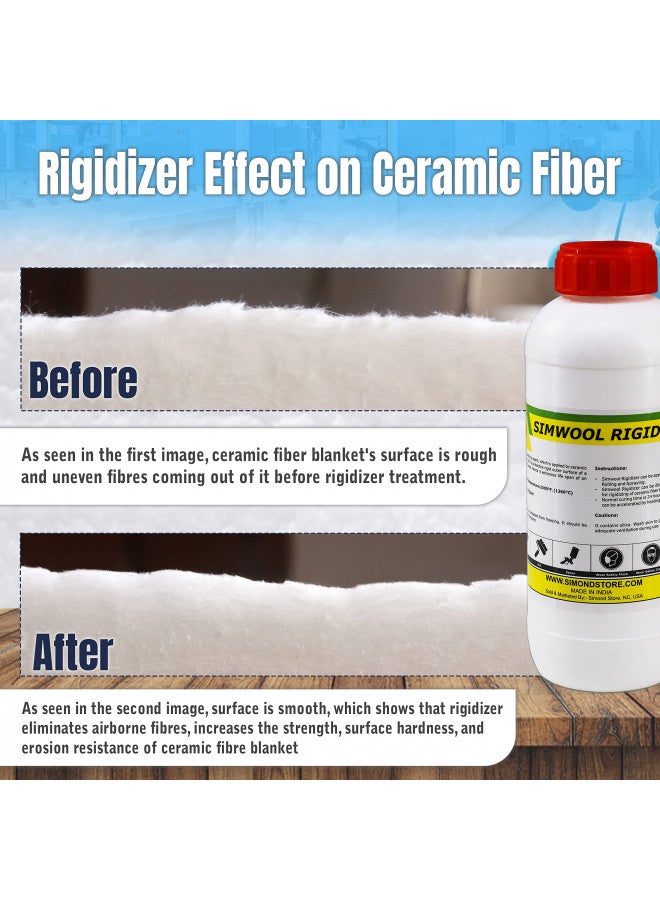 SIMOND STORE Colloidal Silica Rigidizer - Coating for Refractory Ceramic Fiber Products - 1 Quart (40 Oz Approx.) - Image 4