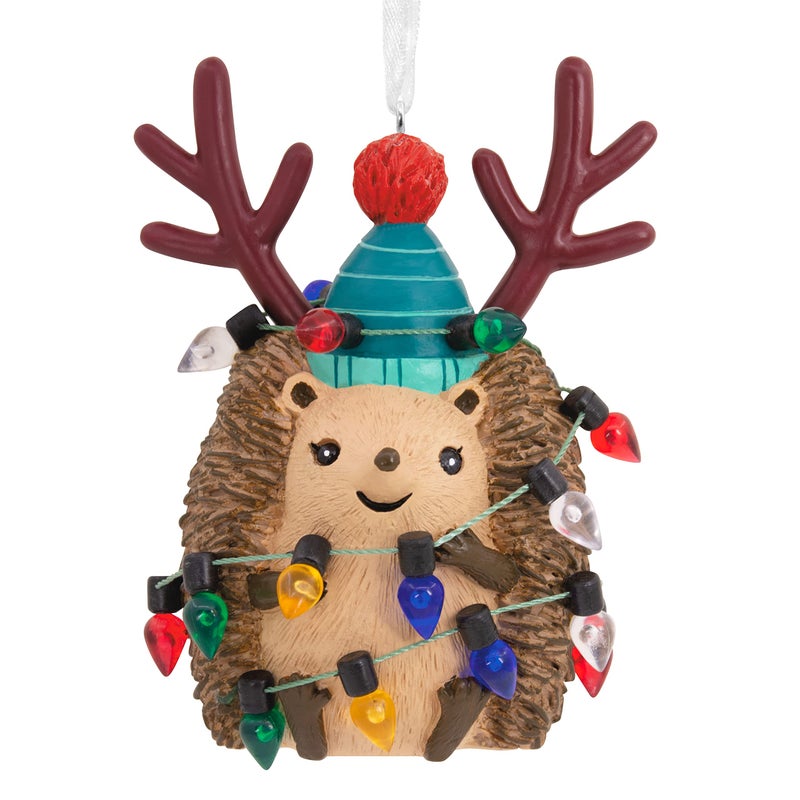 Hallmark Holiday Hedgehog Resin Christmas Ornament 0001HGO3077