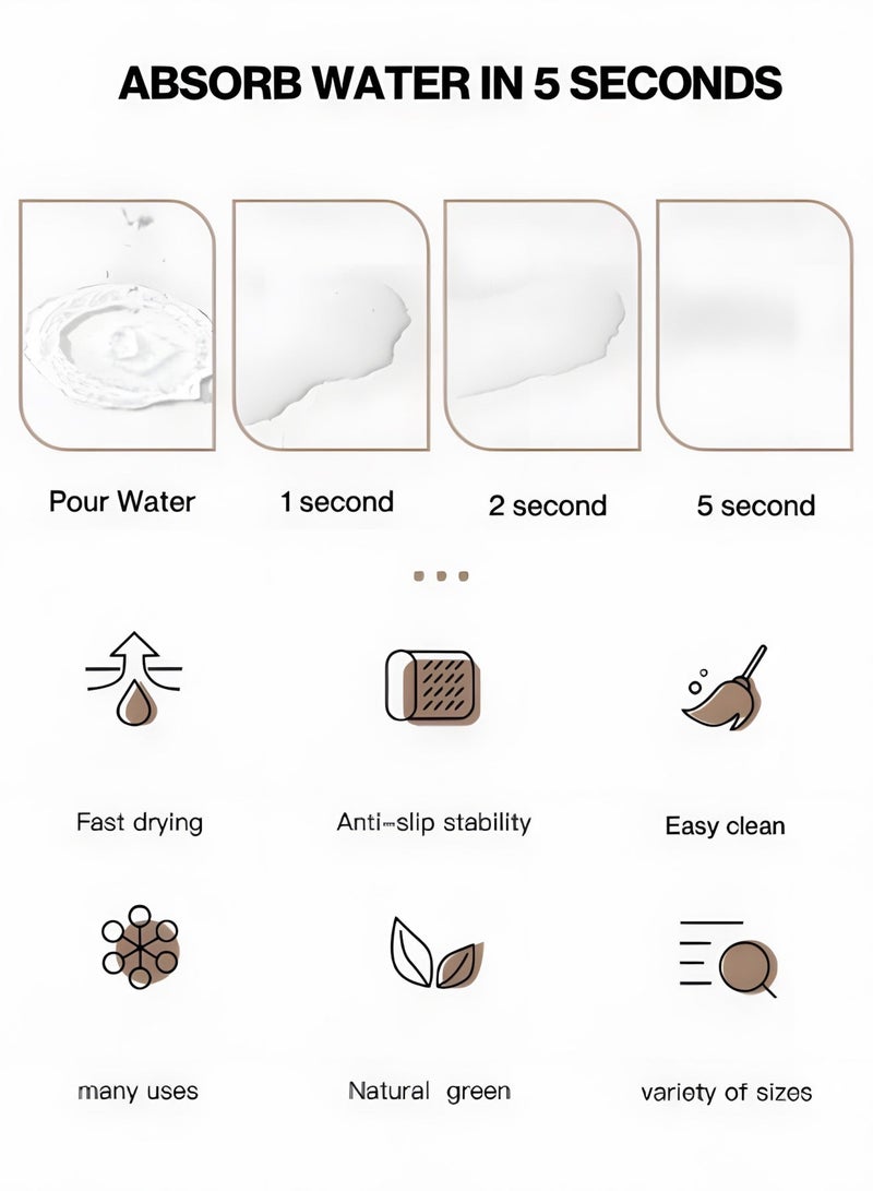 BIG MAX Heat Resistant Non-Slip Silicone Coffee Mat 30x40cm Table Protector for Hot Cups Desk Protection V60 Coffee Tools Home and Office Use - Image 5