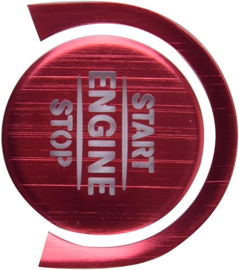 Wivplex Red Metal Engine Start Stop Button Cover for Benz A-Class A220 W177 - Image 2